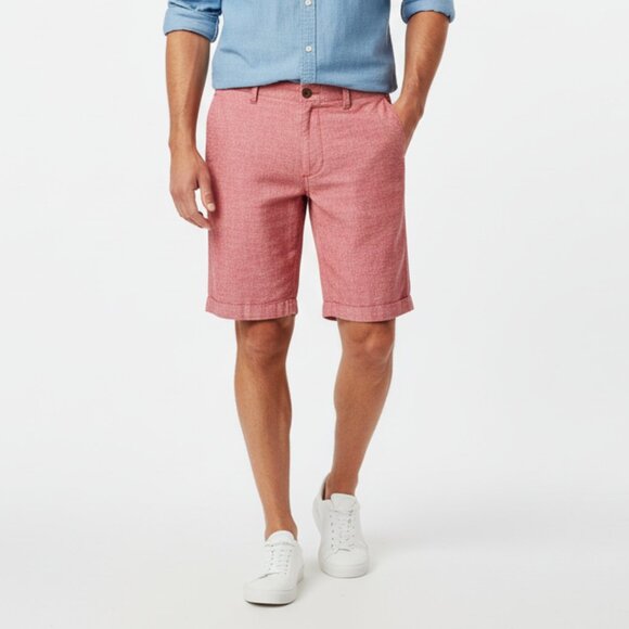 J Crew Men's Gramercy Shorts cotton linen 10" Red Size 34 Casual Summer Basic - Picture 1 of 12